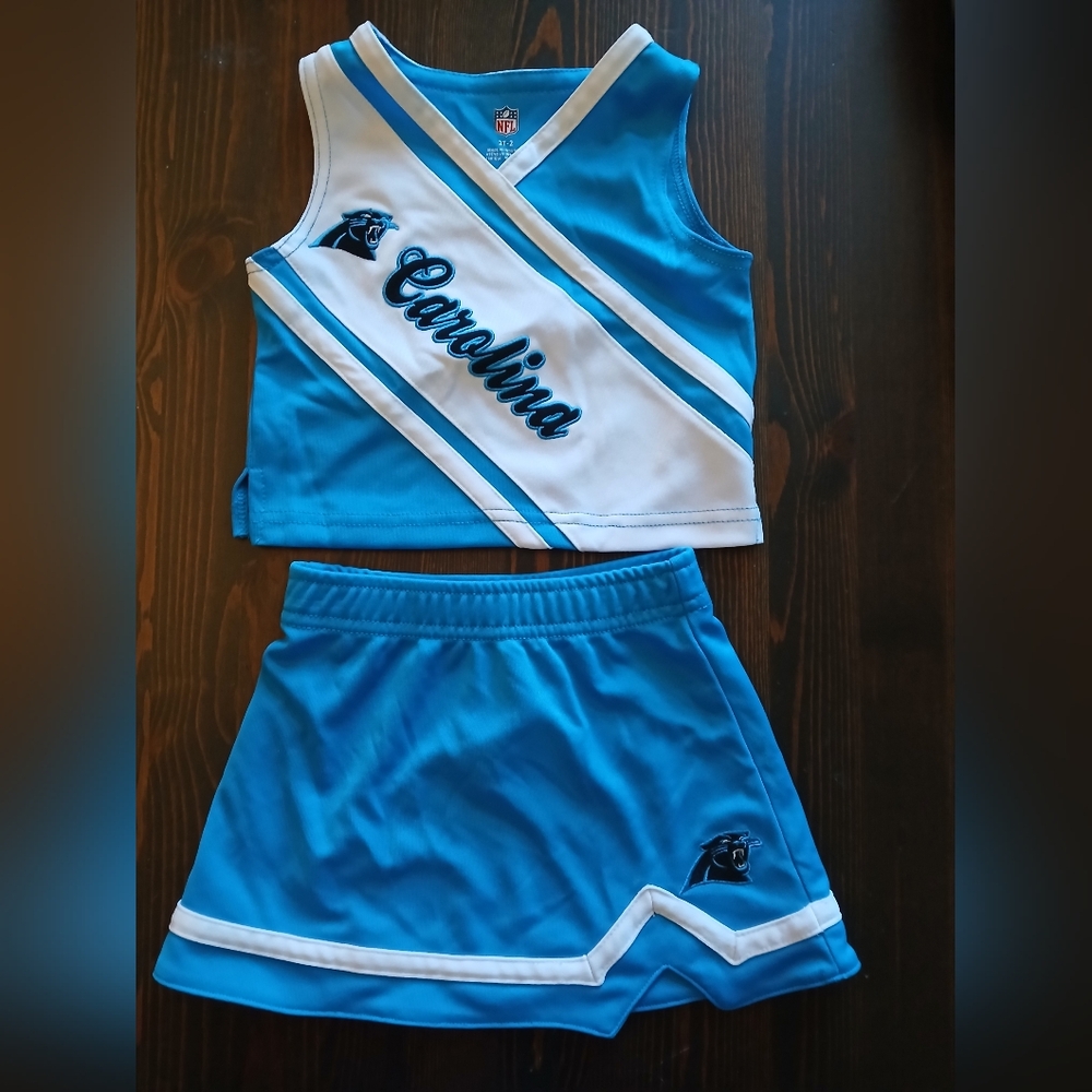 Girls Carolina Panthers Cheerleader Outfit